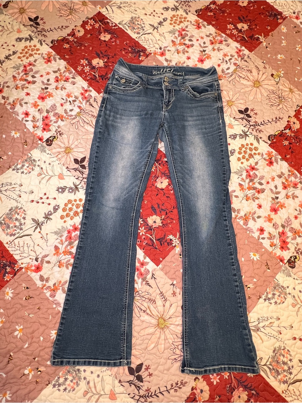 Wildflowers Medium Blue Flare Jeans